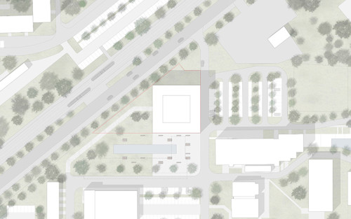 Lageplan, Neubau Forschungsgebäude Helmholtz-Zentrum für Umweltforschung (UFZ) Leipzig, SSP Architekten Bochum